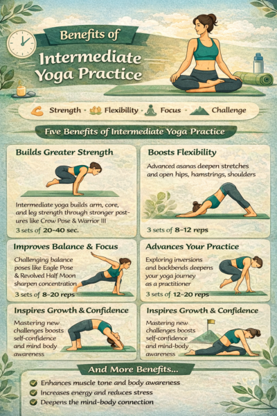 7 posturas de yoga efectivas para niveles intermedios