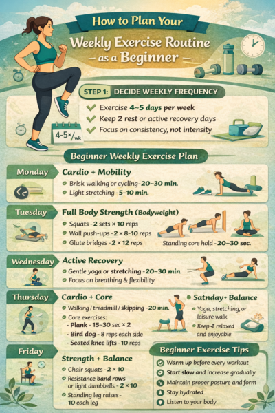 Comment planifier son programme d'entraînement hebdomadaire en tant que débutant