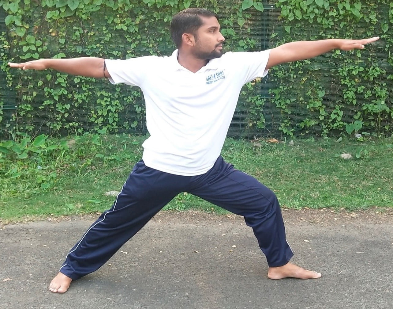 virabhadrasana ii Yoga Poses for beginners home