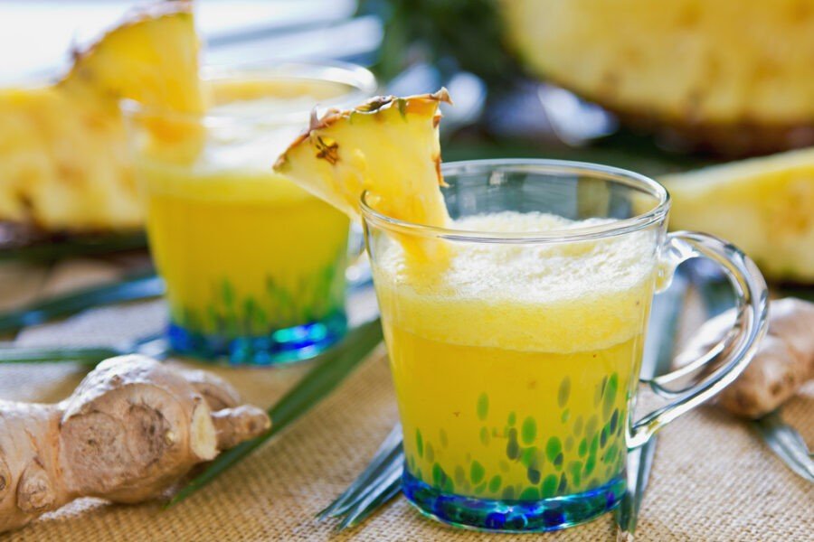 pineapple and ginger juice Homemade Juice for Weight Loss