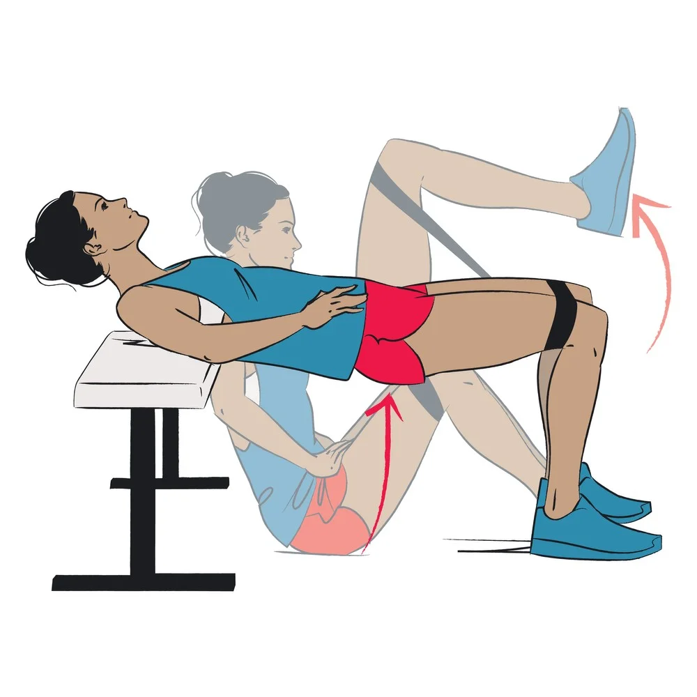 Single Leg Hip Thrust with Band