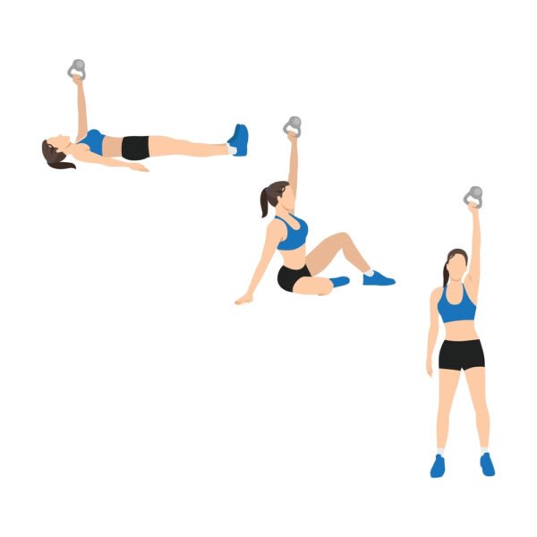 Turkish Get-Up Kettlebell Exercises for Glutes