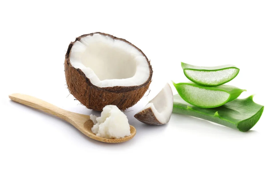 Aloe Vera And Coconut Oil for Dandruff