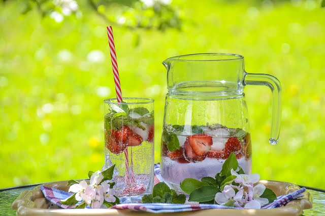 Strawberry and Mint Water