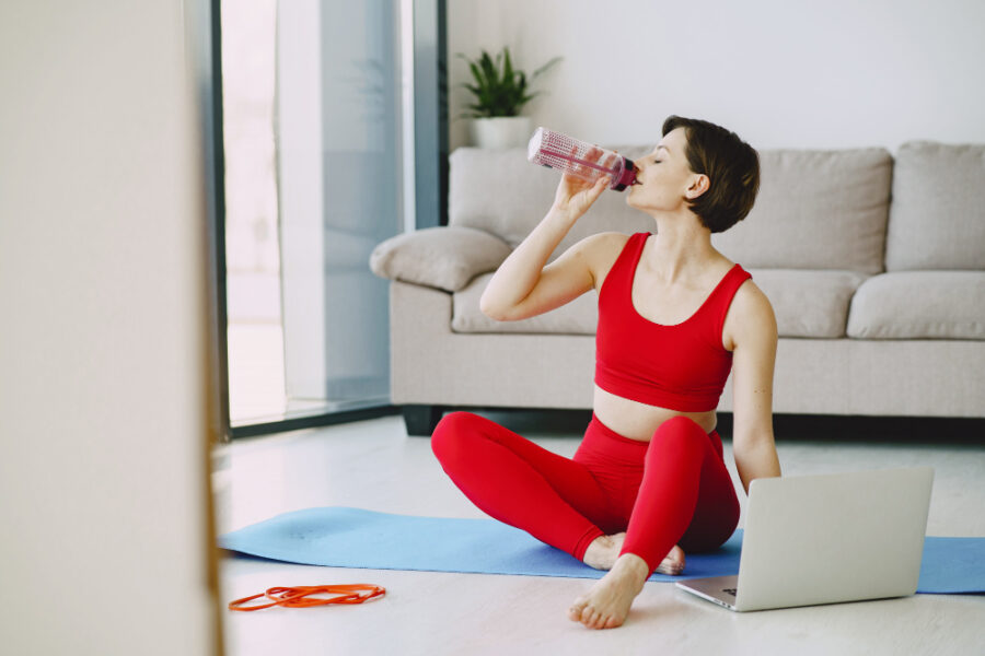 drink water after yoga