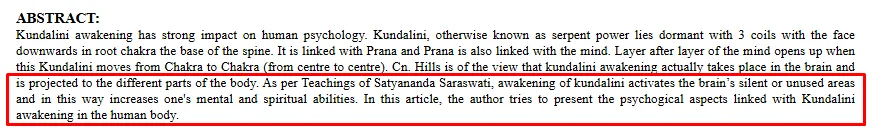 Estudo sobre a energia kundalini