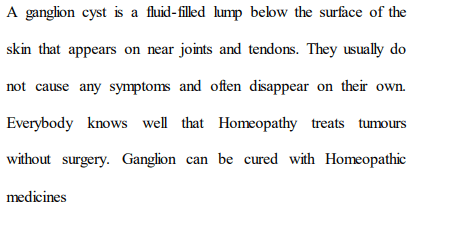 Homeopathic Remedy for Ganglion Cyst: A Natural Approach to Healing 2 study