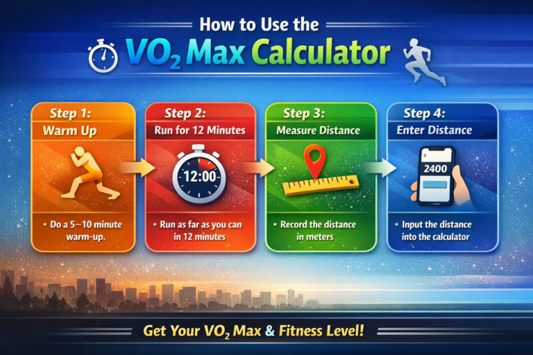 Measurement Max Free Running VO₂ Max Calculator: Measure Your Fitness Level Instantly ...