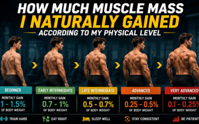 How Much Muscle Mass I Naturally Gained According to My Physical Level
